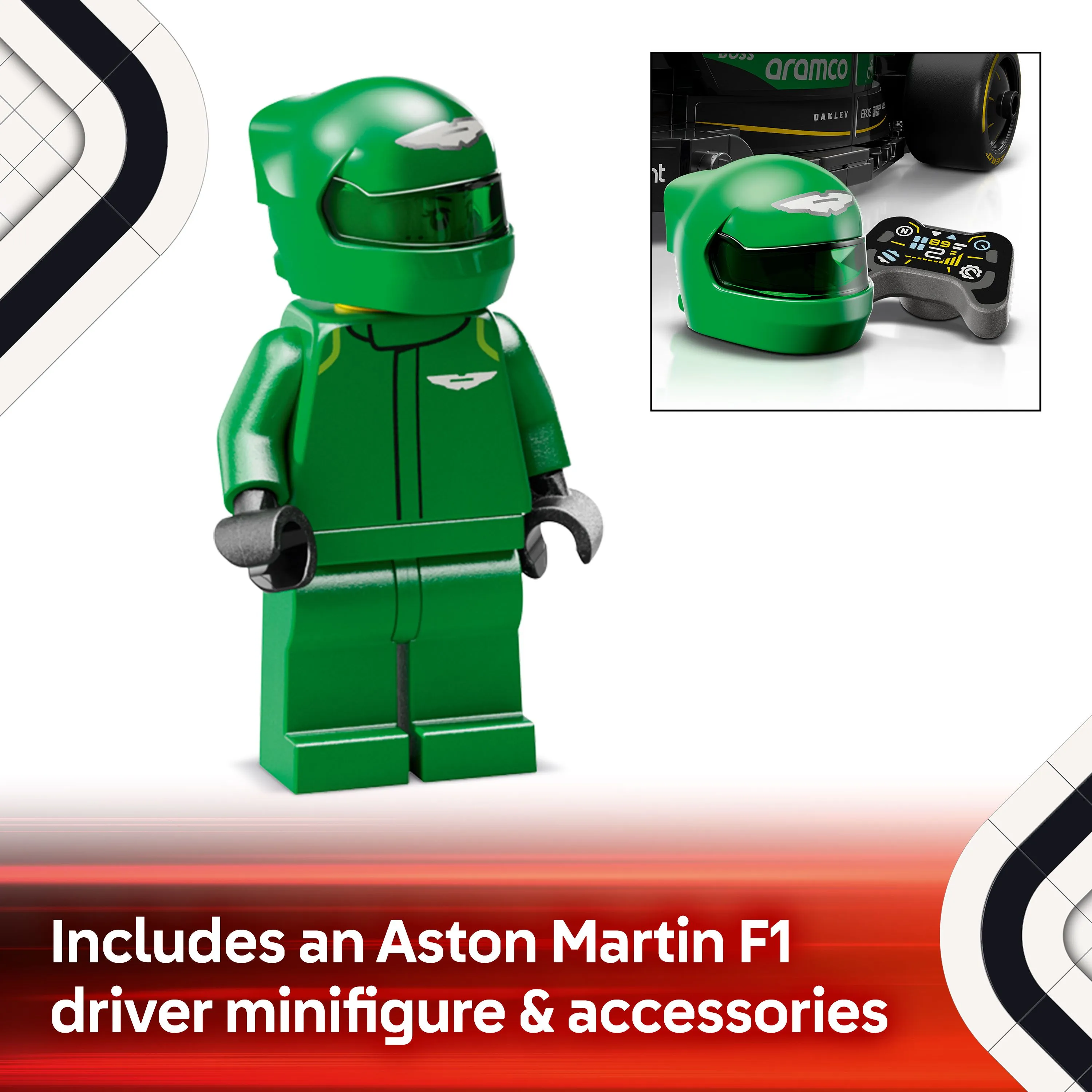 LEGO Speed Champions Aston Martin Aramco F1 AMR24 77245