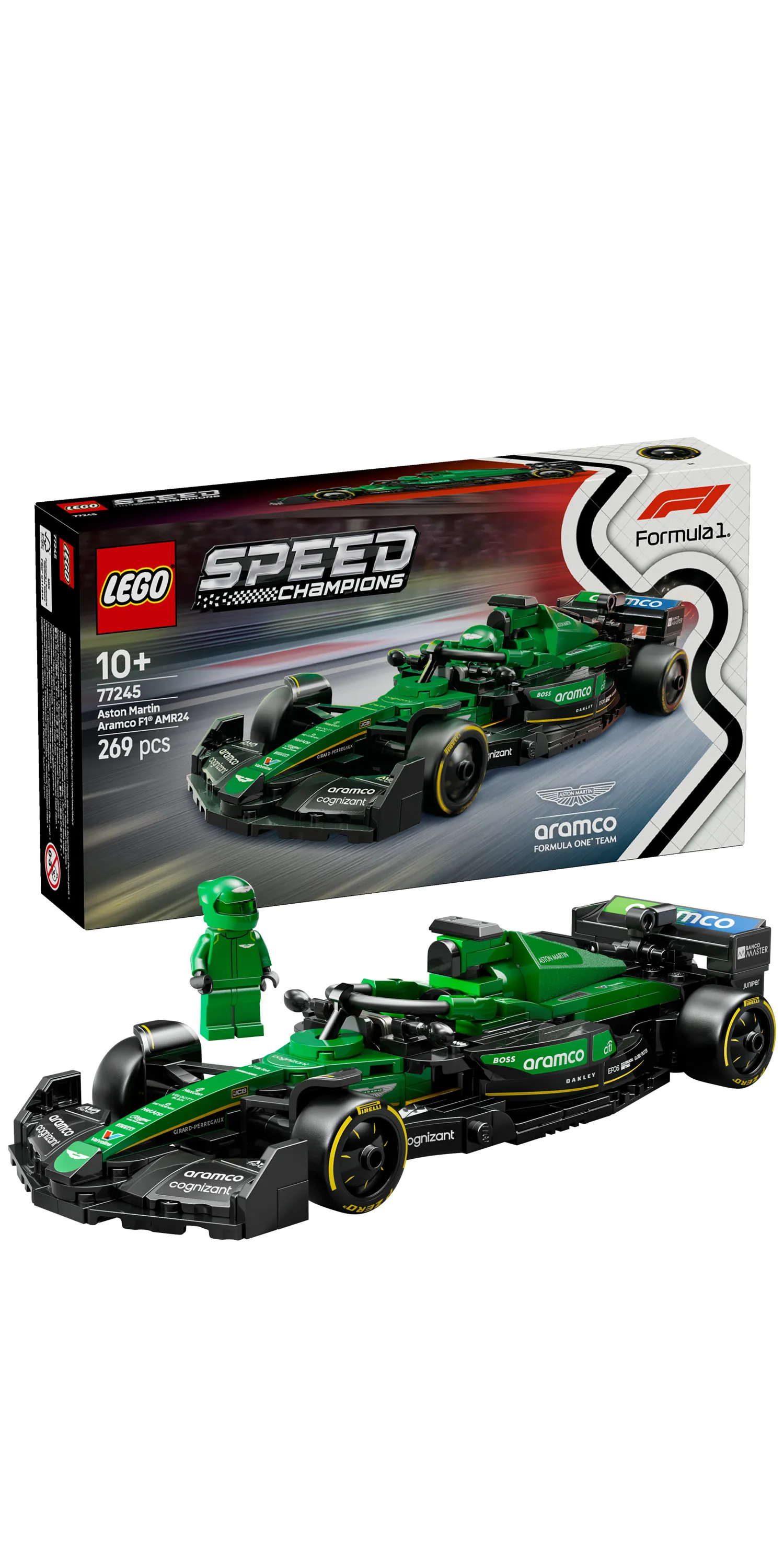LEGO Speed Champions Aston Martin Aramco F1 AMR24 77245