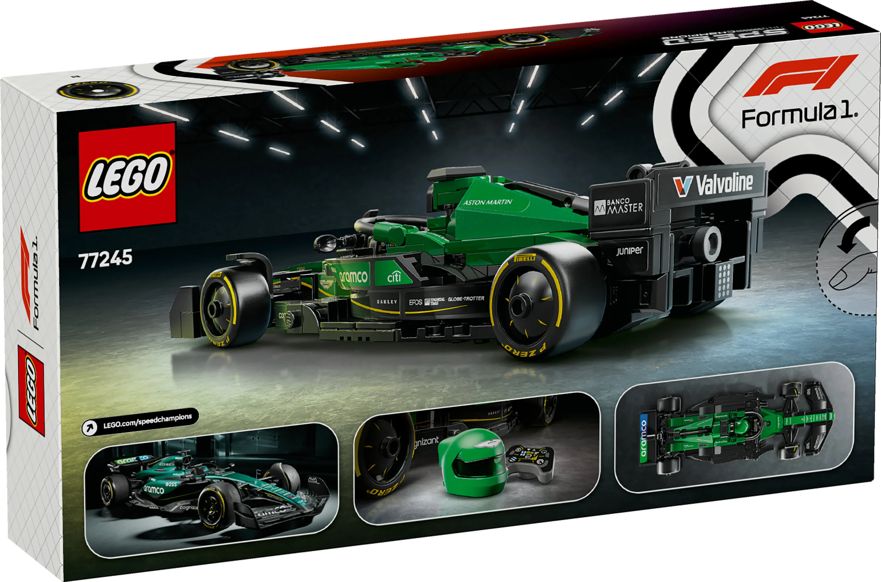LEGO Speed Champions Aston Martin Aramco F1 AMR24 racerbil 77245