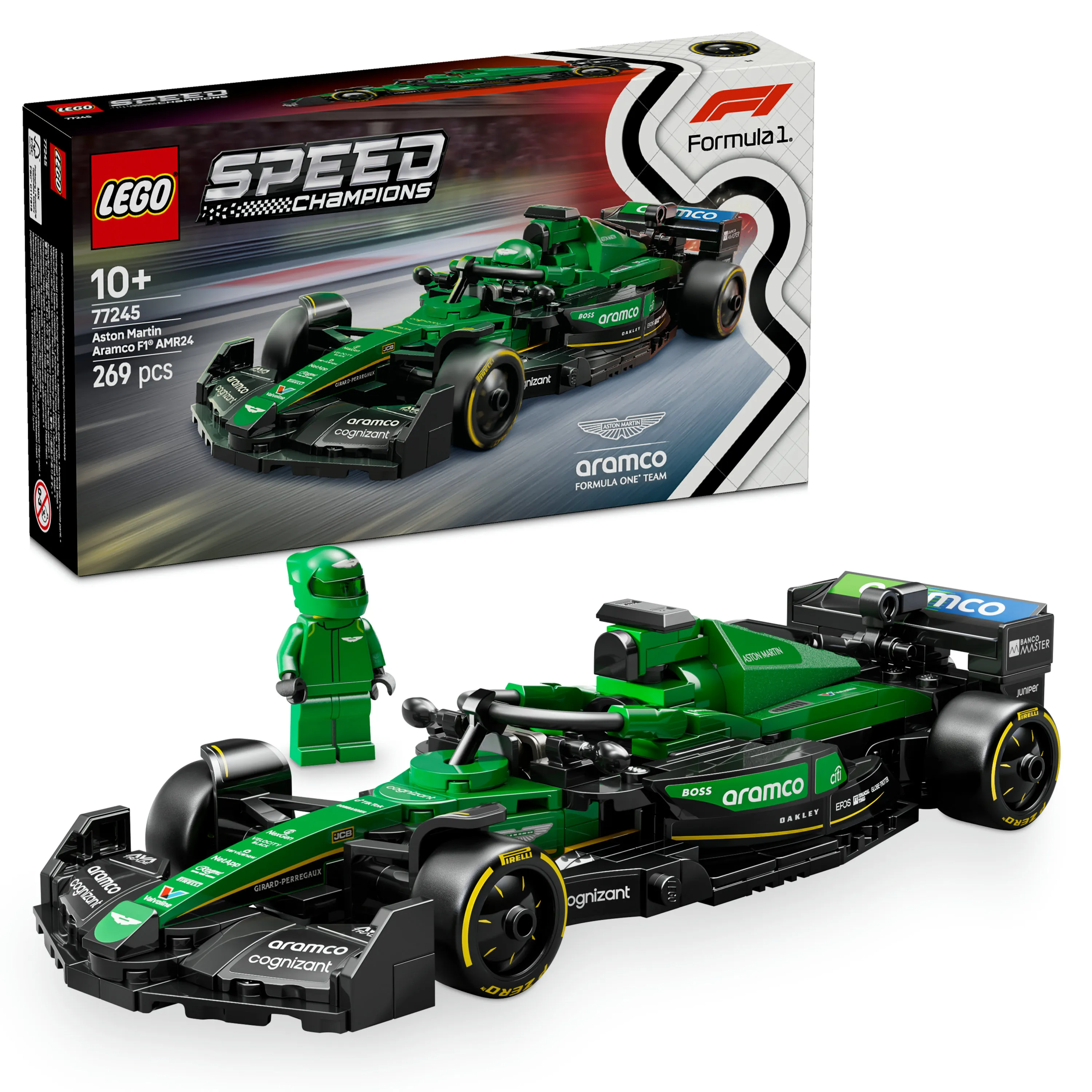 LEGO Speed Champions Aston Martin Aramco F1 AMR24 77245