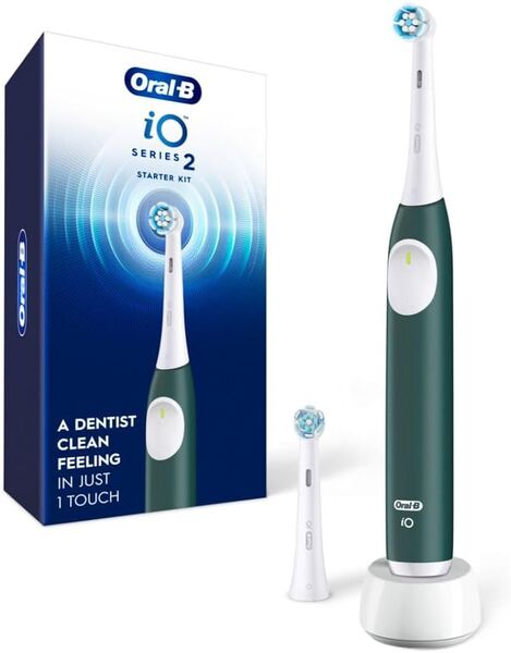 Oral-B iO2 Electric Toothbrush, Forest Green