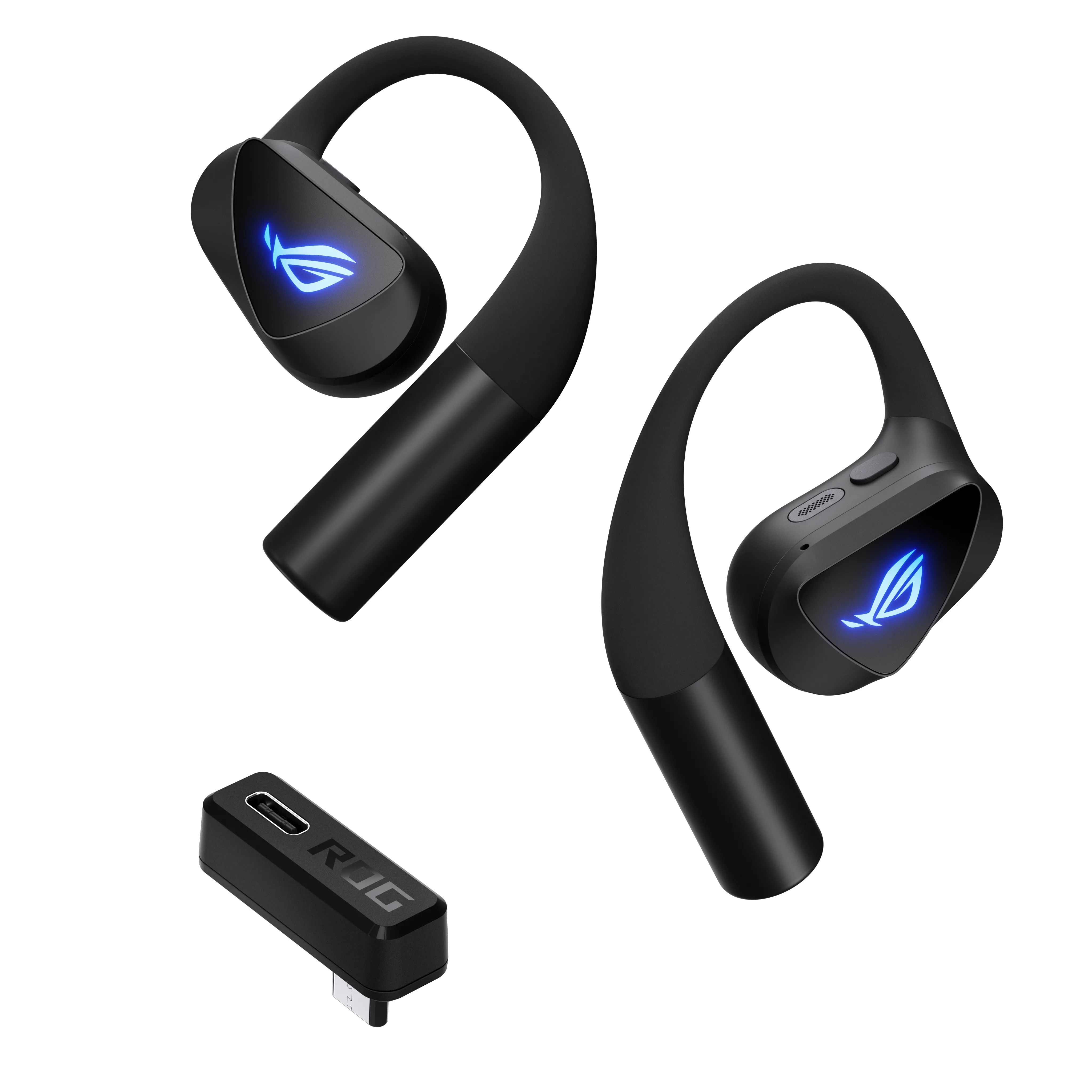 ASUS ROG Cetra Open -langattomat pelinappikuulokkeet + USB-C-vastaanotin, musta