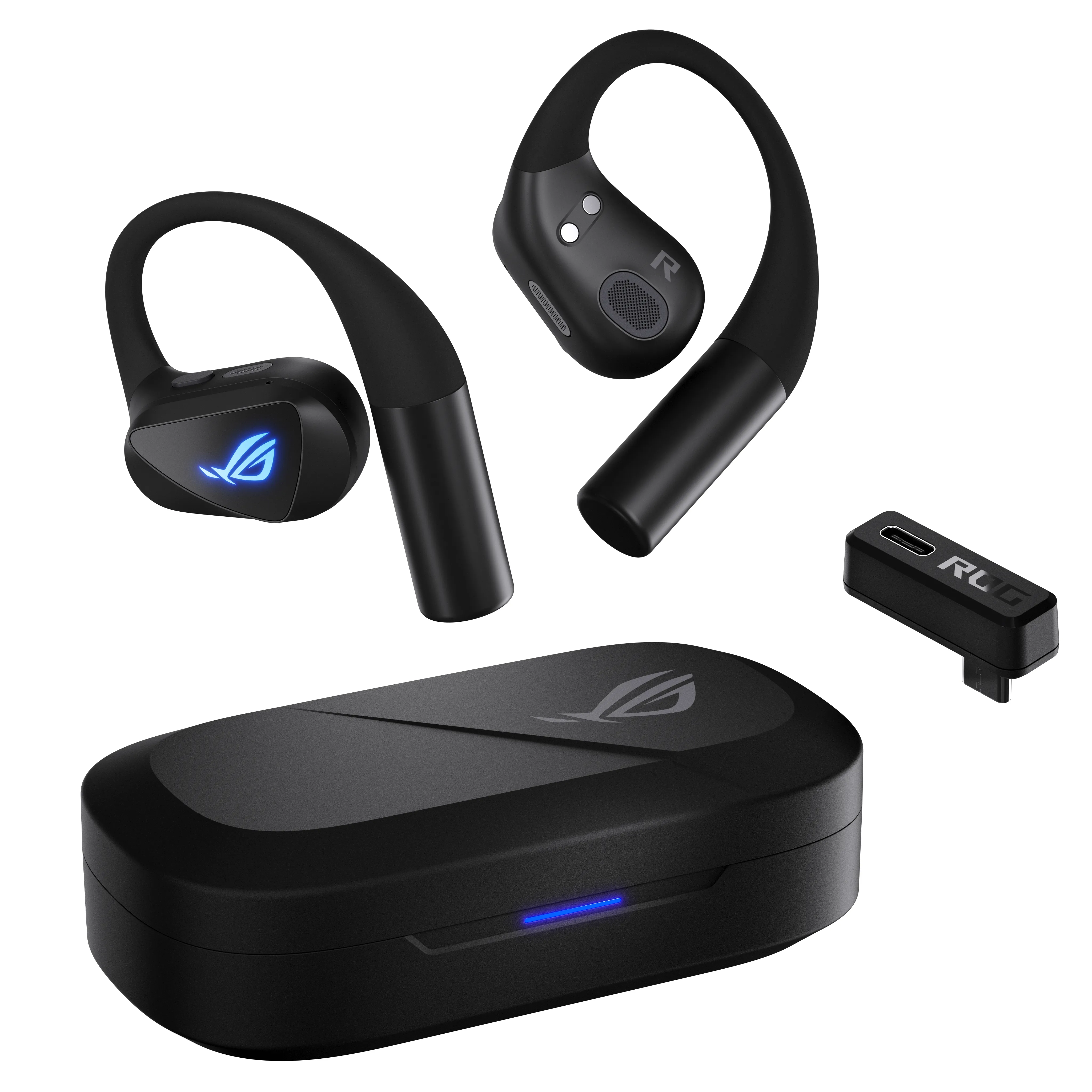 ASUS ROG Cetra Open -langattomat pelinappikuulokkeet + USB-C-vastaanotin, musta