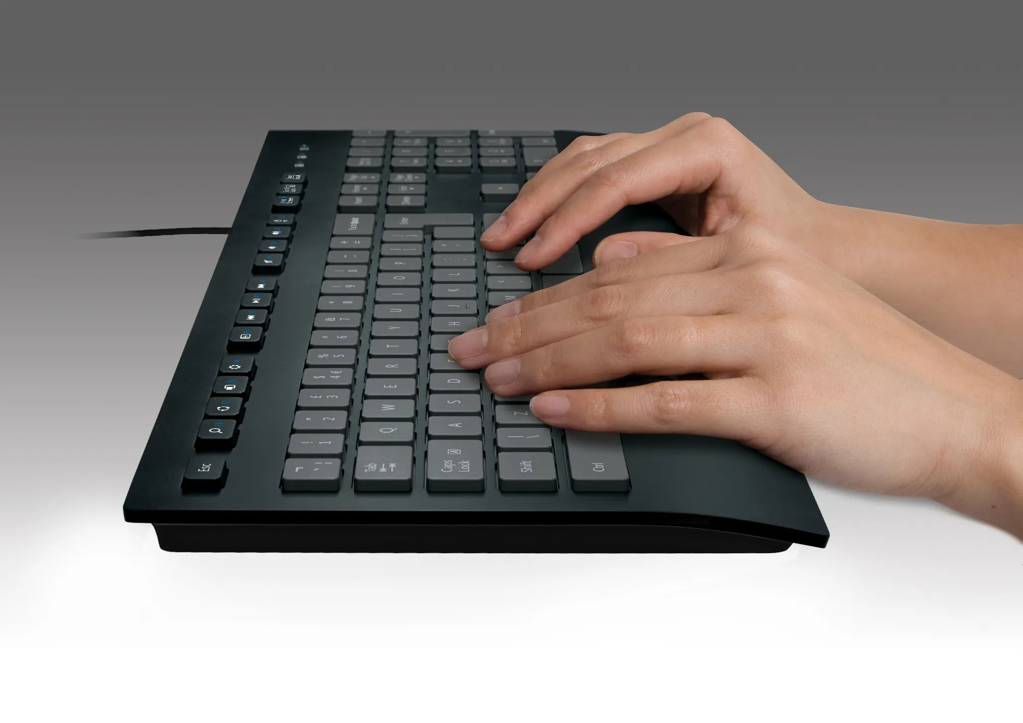 Logitech Corded K280e - N&auml;pp&auml;imist&ouml; - USB - US kansainv&auml;linen