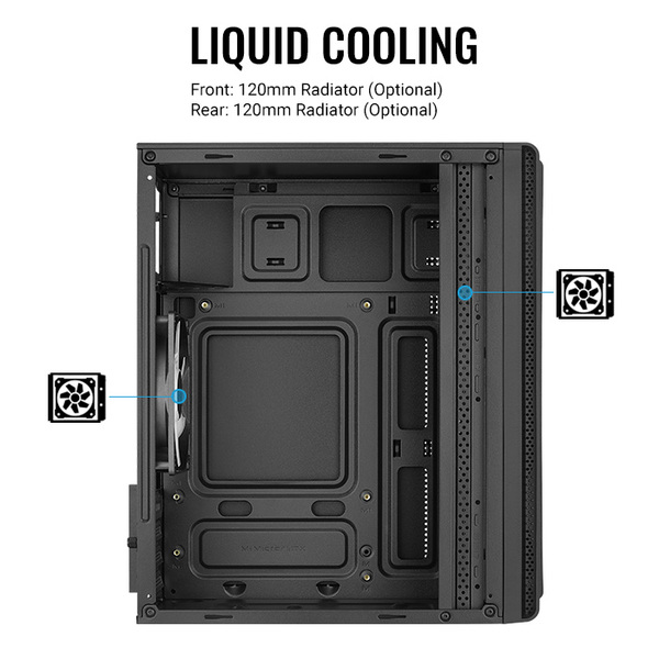 AeroCool PGS Evo Mini-Tower Case with window, Black