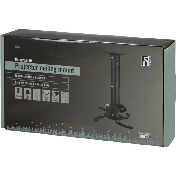 DELTACO takf&auml;ste f&ouml;r projektor, 302-402mm h&ouml;jd, max 15kg