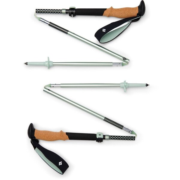 Black Diamond trekking poles Pursuit FLZ M/L, fitness device (black/green, 1 pair, 125-140 cm)