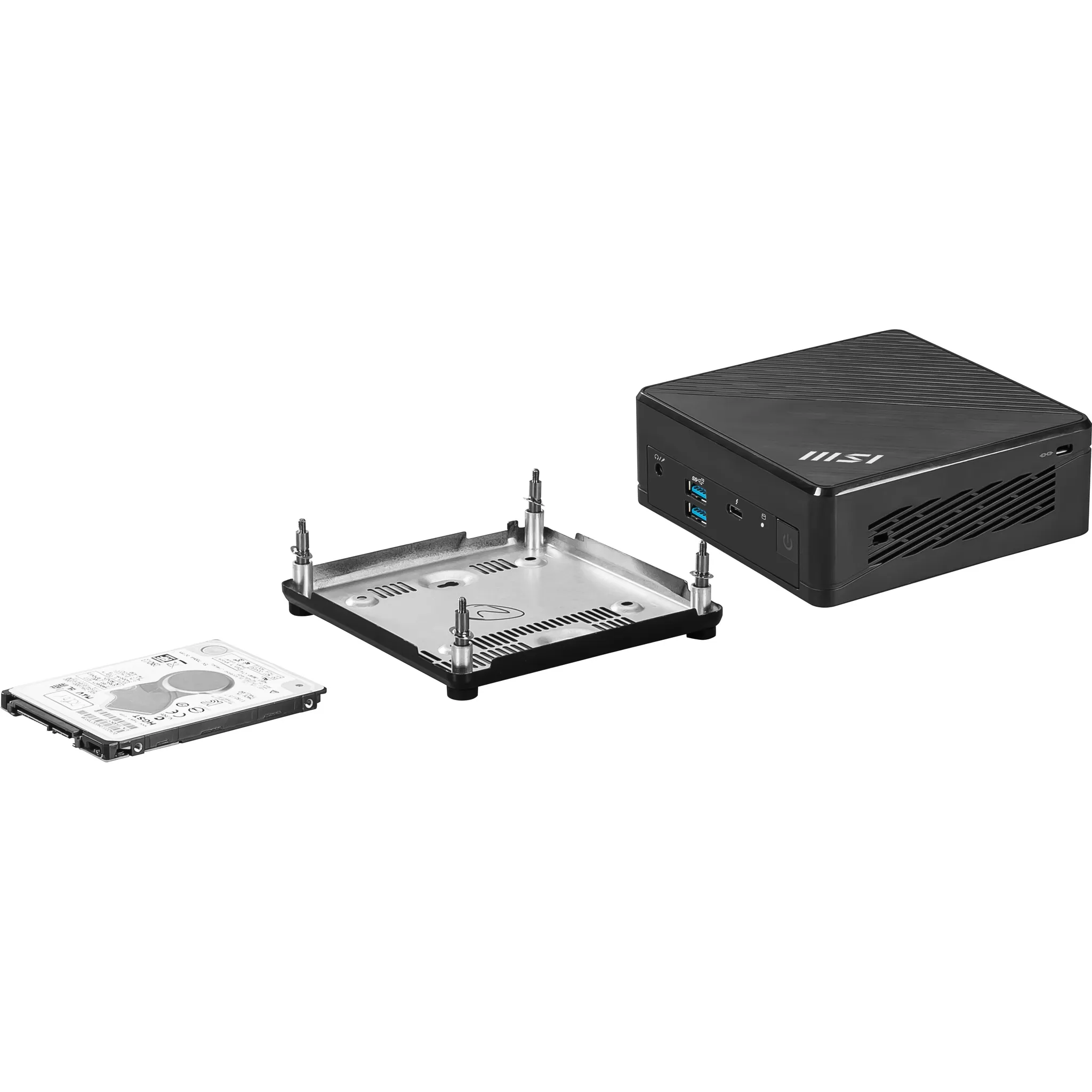 MSI Cubi 5 12M-002BEU Intel Core i5-1235U Max 64GB RAM M.2 2.5inch no HDD Integrated Graphics Air Cooling 2YW