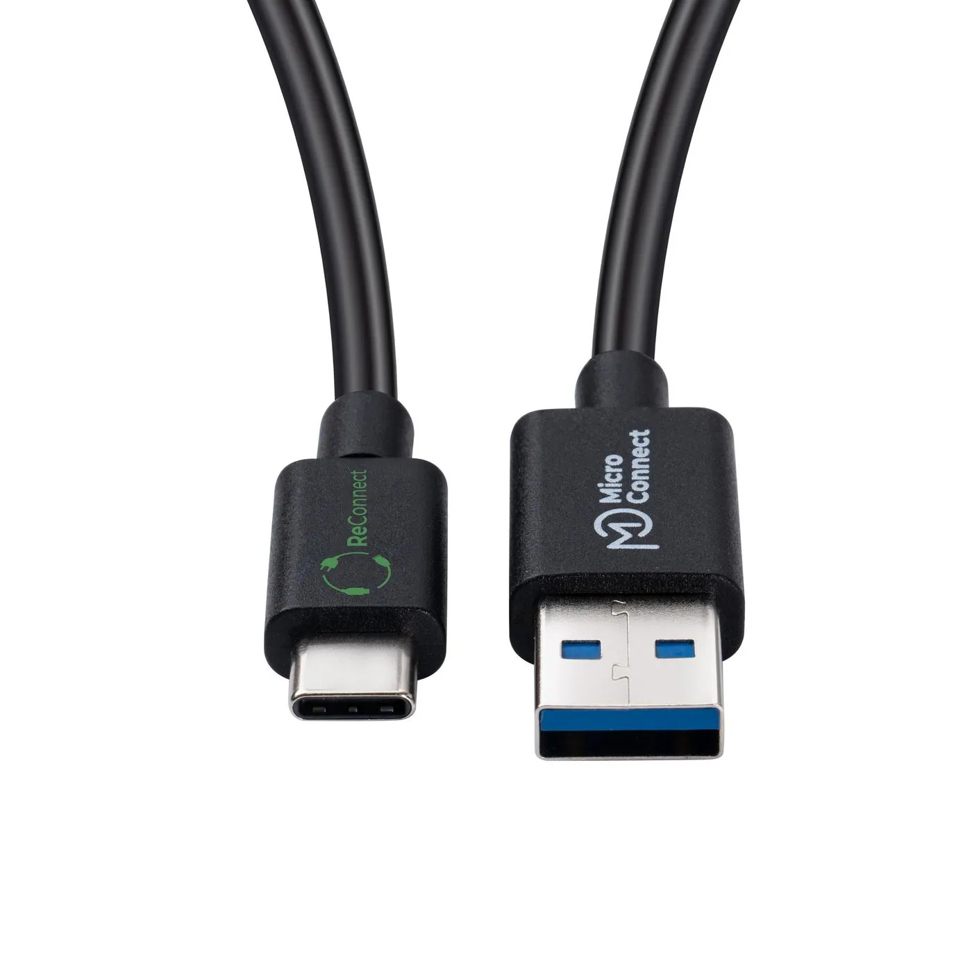 MicroConnect ReConnect USB-C &ndash; USB-A 3.2 Gen 1 -kaapeli, 2 m, musta
