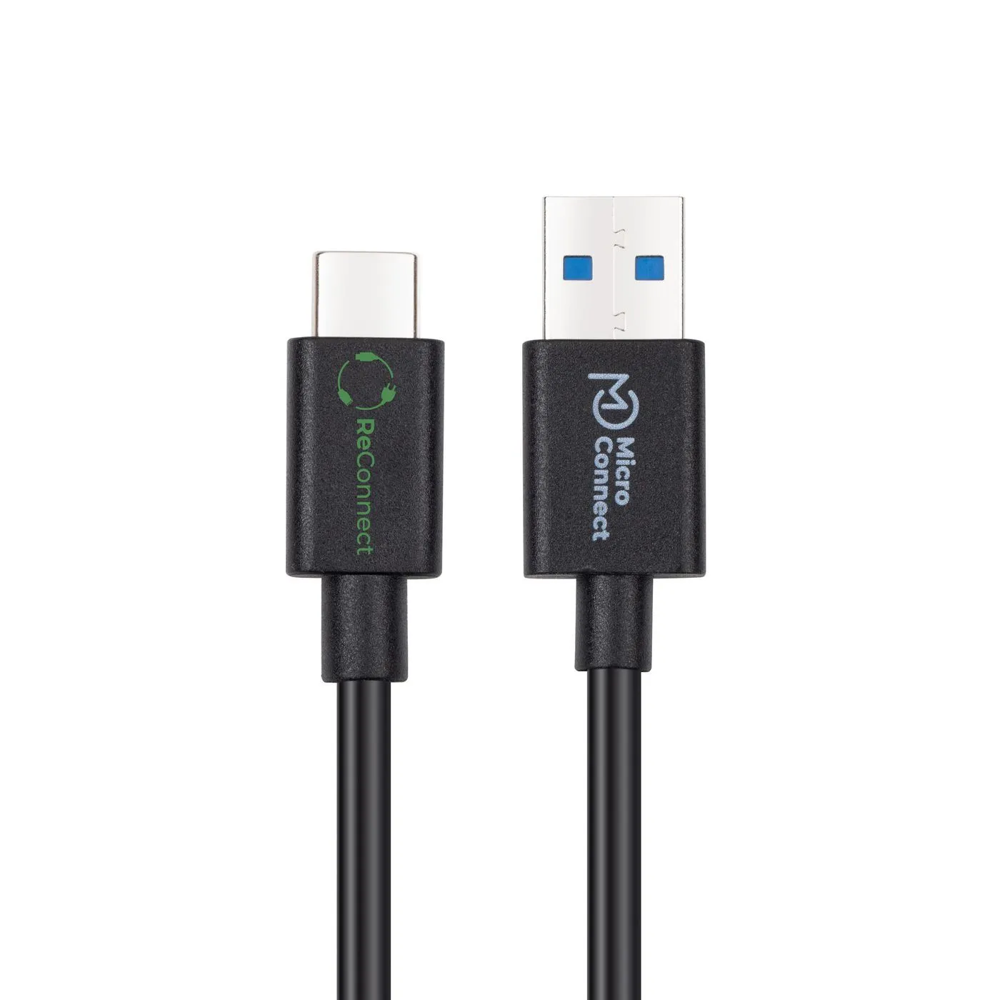 MicroConnect ReConnect USB-C &ndash; USB-A 3.2 Gen 1 -kaapeli, 2 m, musta