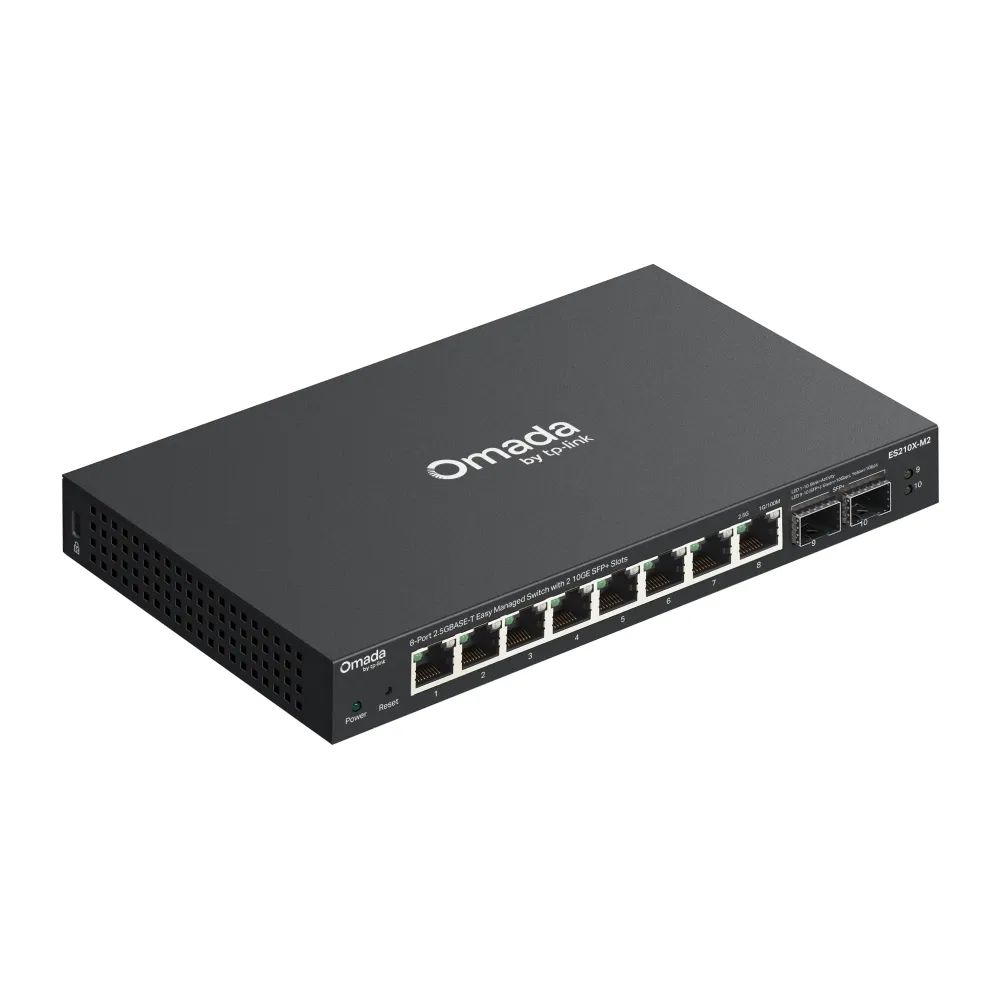 TP-LINK Omada ES210X-M2 - Managed Switch, Black