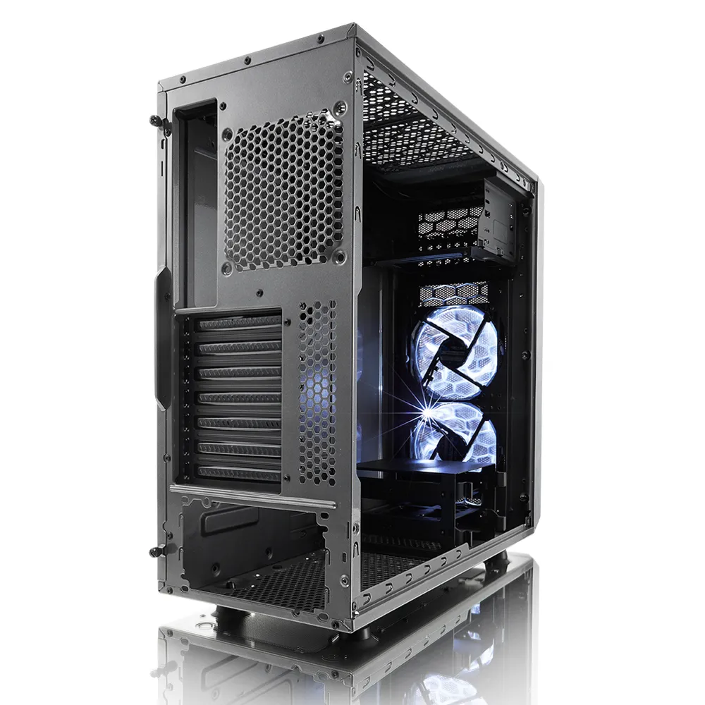 Fractal Design Focus G -miditornikotelo ikkunalla, harmaa