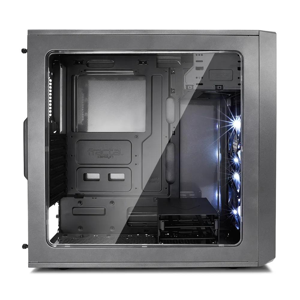 Fractal Design Focus G -miditornikotelo ikkunalla, harmaa