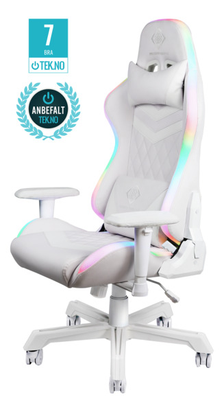 DELTACO GAMING DC160 RGB Gaming Chair - White