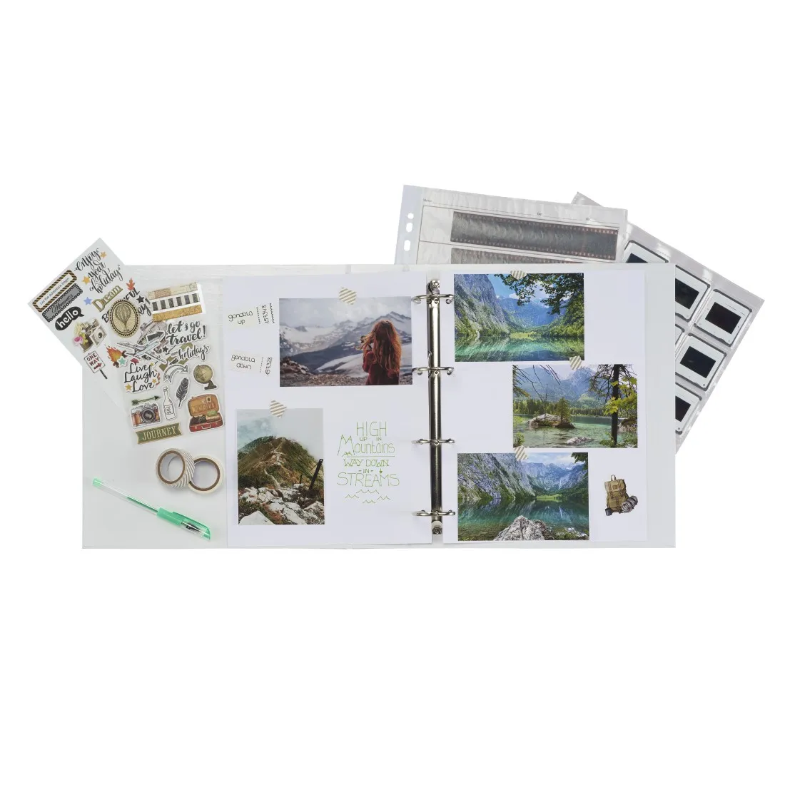 HAMA Folder 4-D Ring Mechansim Black/Grey