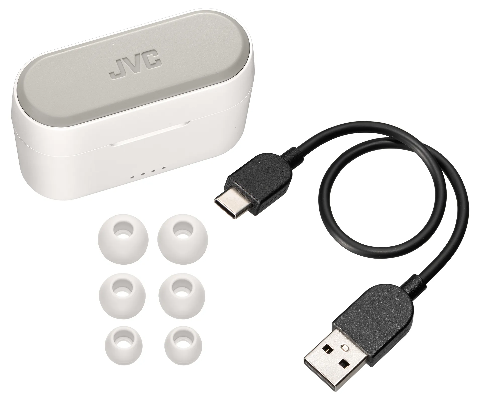 JVC STIX HA-A9T-W-E -langattomat nappikuulokkeet, valkoinen