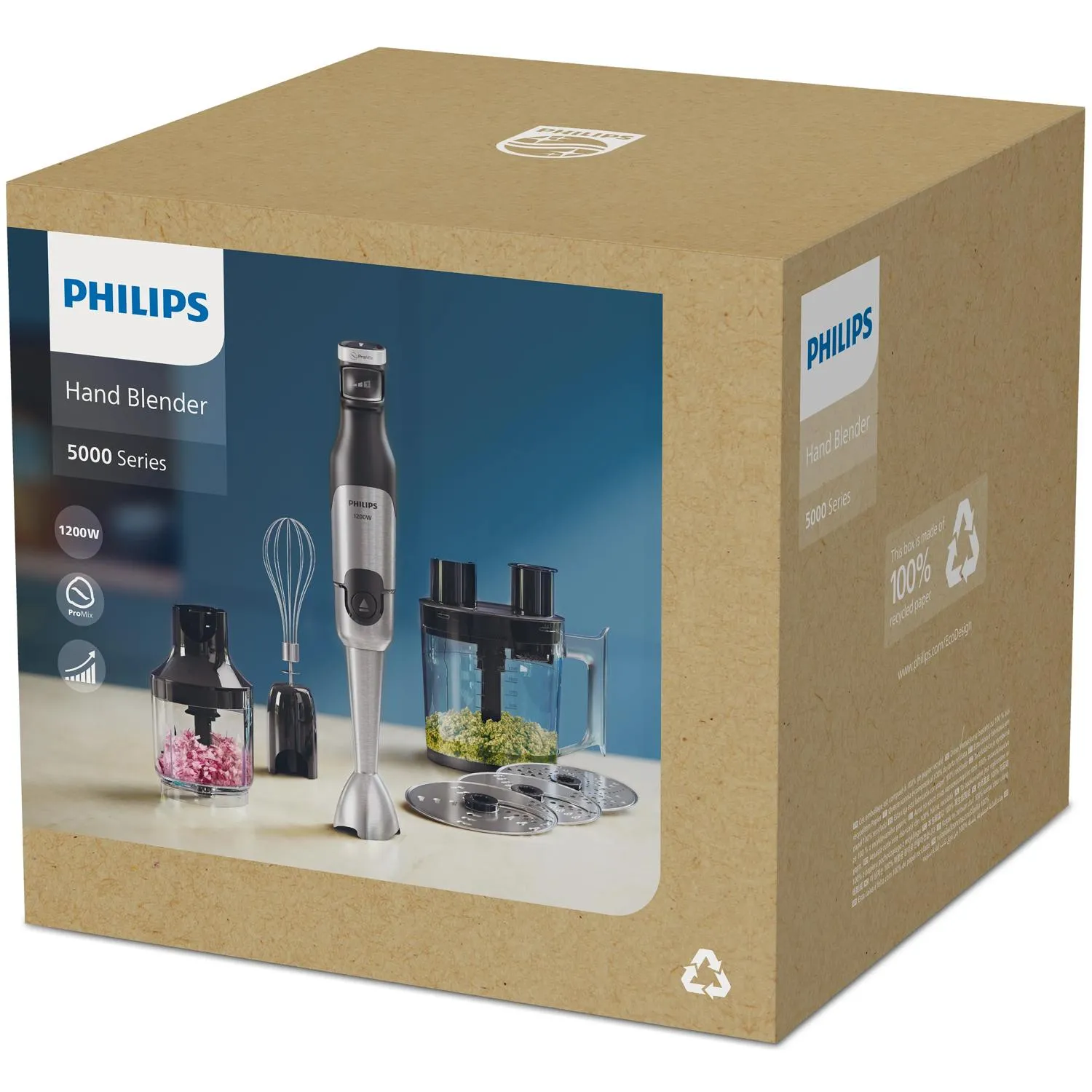 Philips 5000 Series HR2685/00 1200W 1.7L Hand Blender Kit