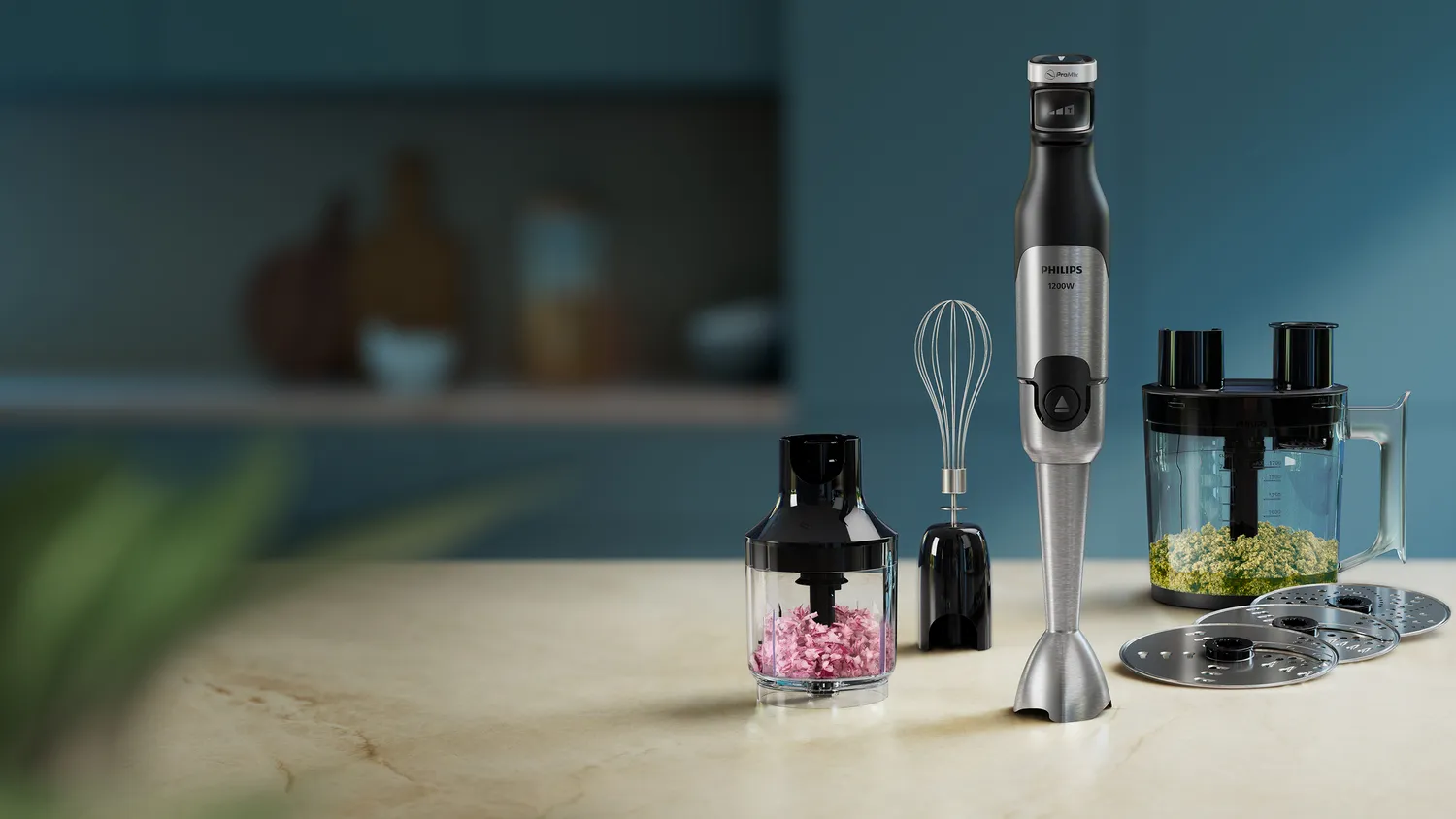 Philips 5000 Series HR2685/00 1200W 1.7L Hand Blender Kit