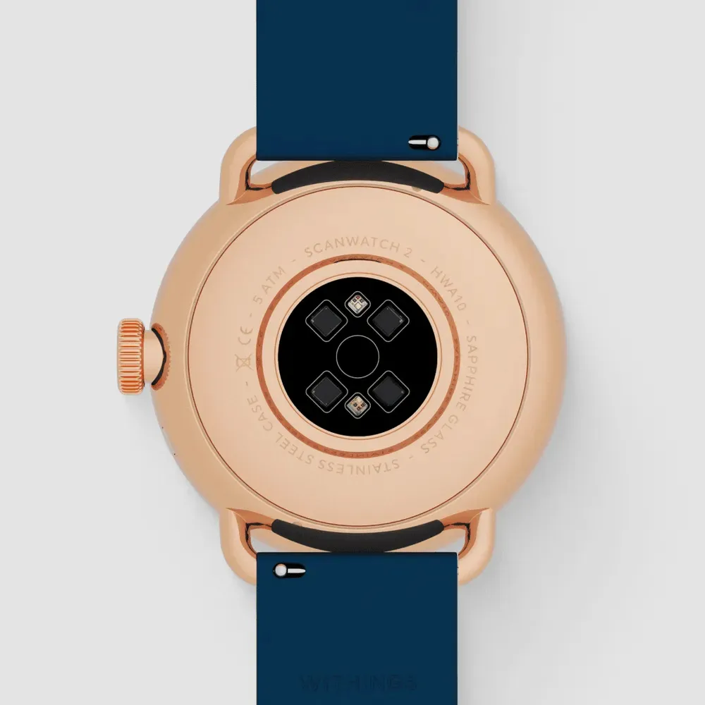 Withings ScanWatch 2 38mm -&auml;lykello, blue rose gold