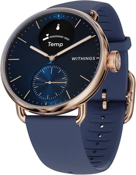 Withings Scanwatch 2 - 38mm Blue - smart watch, Rose Gold