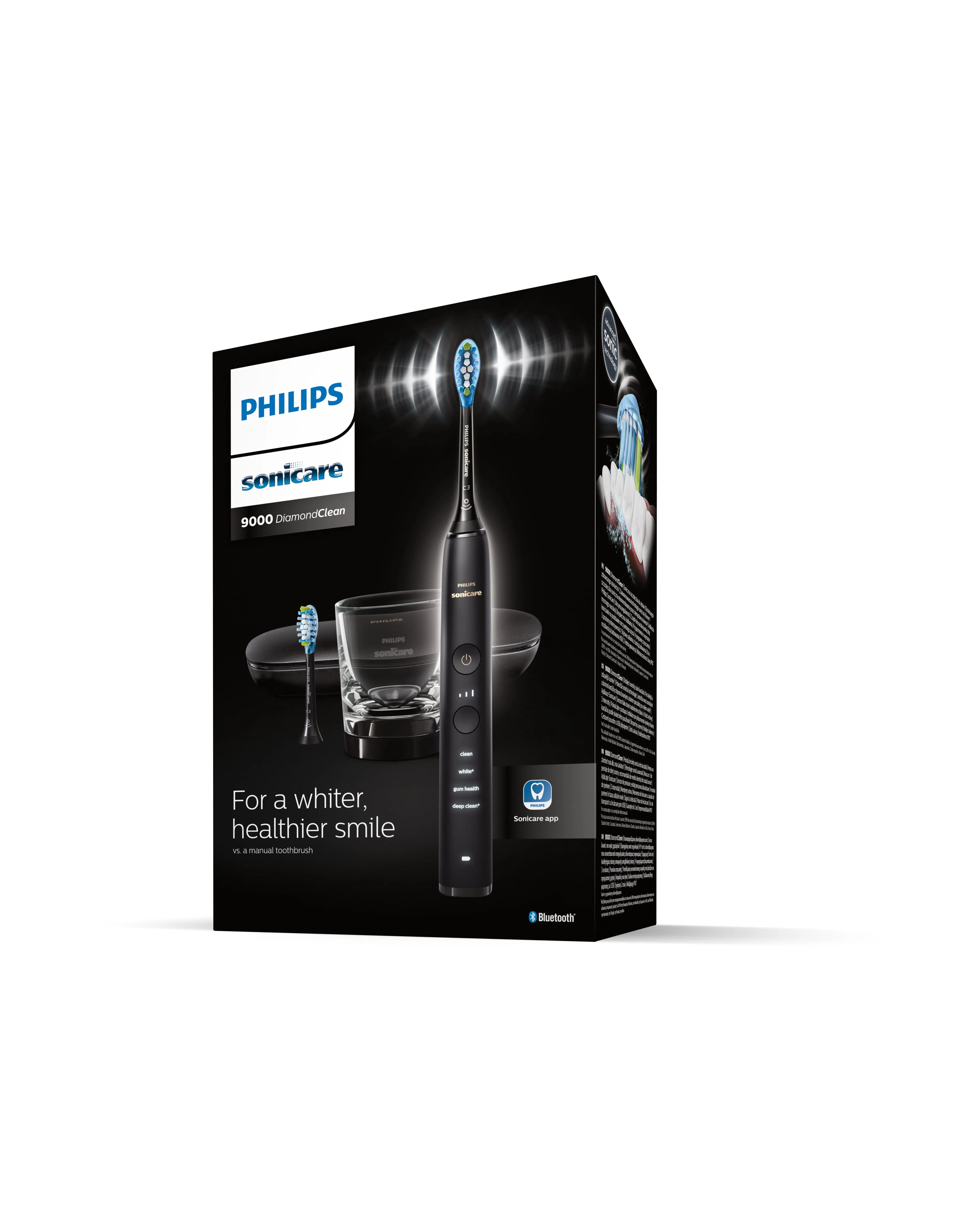 Philips Sonicare DiamondClean 9000 HX9913/18 soninen s&auml;hk&ouml;hammasharja, musta