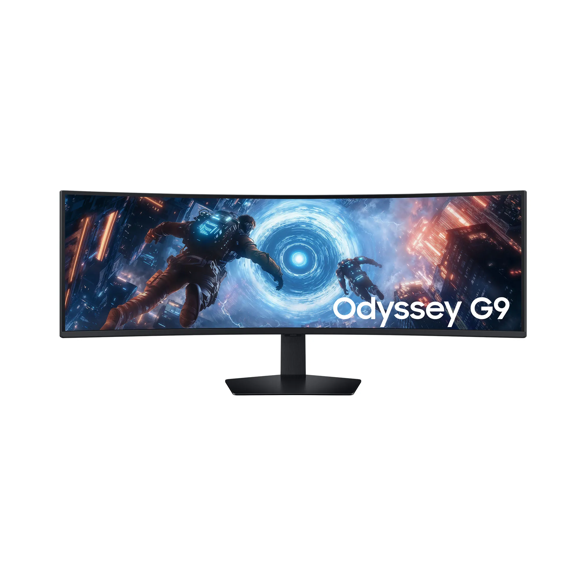 Samsung Odyssey G9 G91F 49" DQHD, VA, 144Hz -kaareva pelin&auml;ytt&ouml;