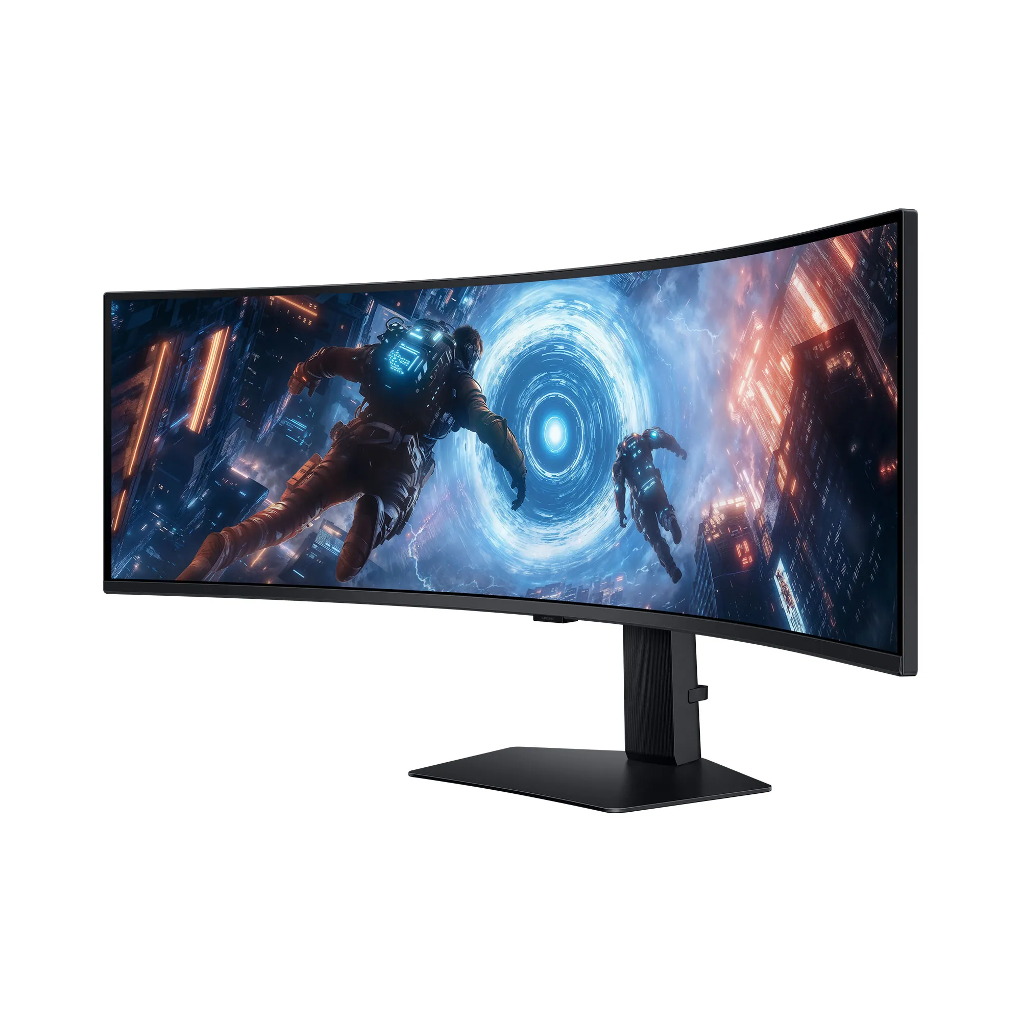 Samsung Odyssey G9 G91F 49" DQHD, VA, 144Hz -kaareva pelin&auml;ytt&ouml;