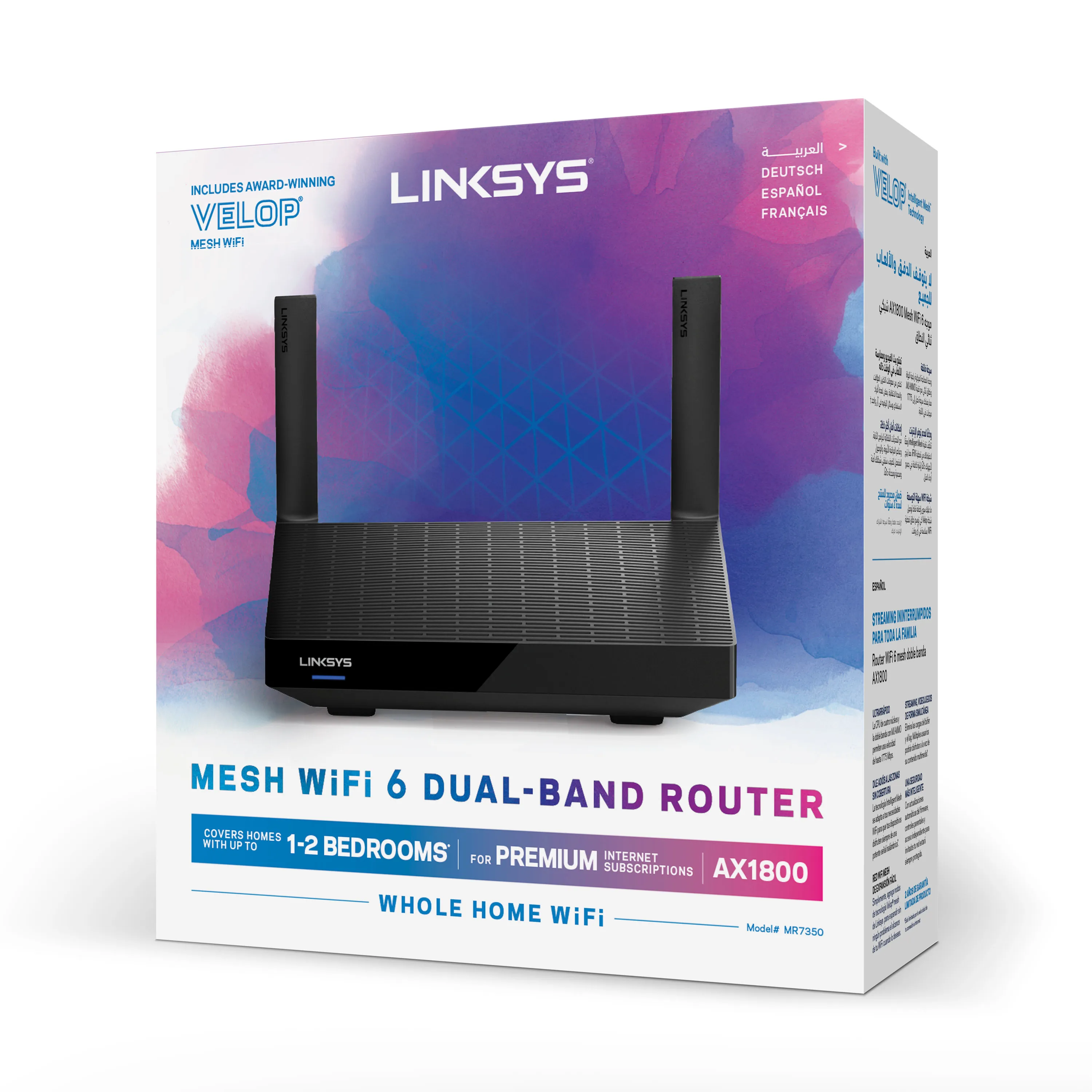 Linksys MR7350, AX1800, Dual-Band - Wi-Fi 6 router