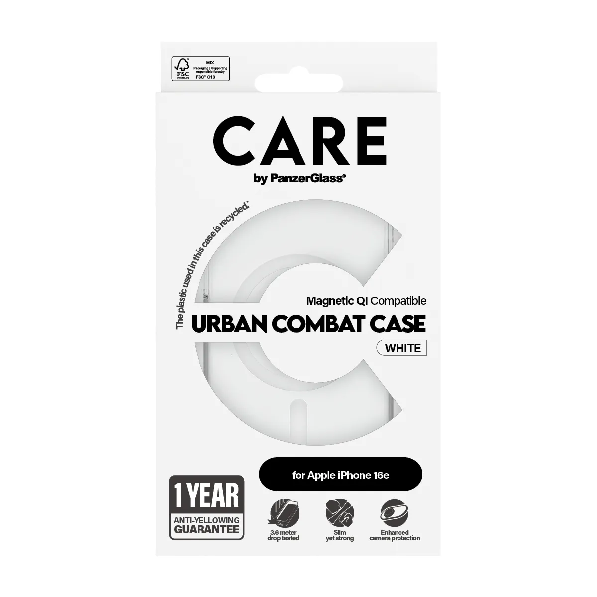 CARE iPhone 16e Flagship Transp Urban MagSafe W