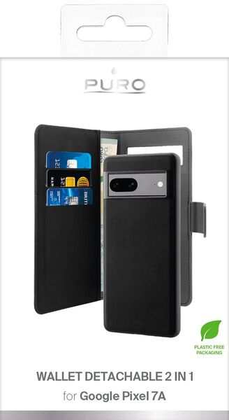 Google Pizel 7A wallet, detachable, black
