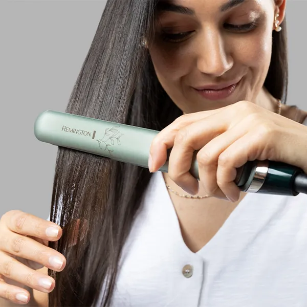 Remington Botanicals S5860 Ionic Hair Straightener, Green (metallic)