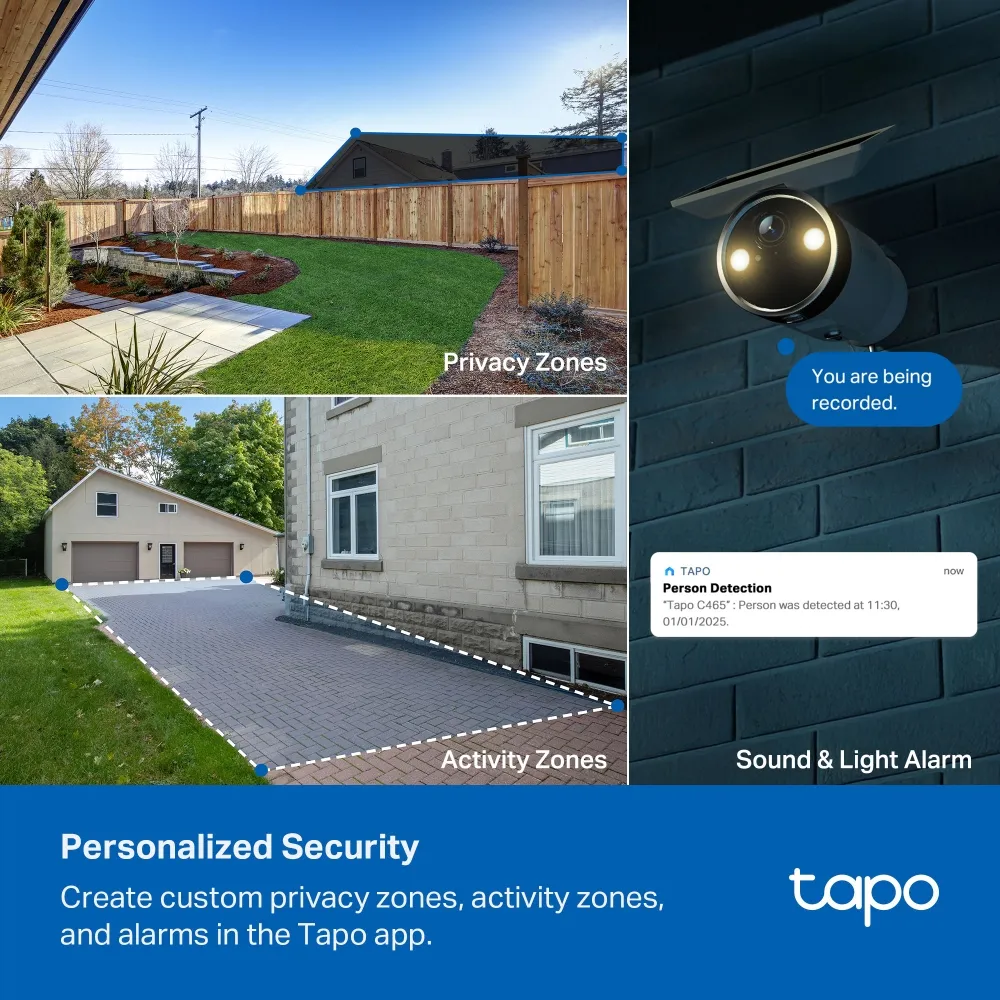 TP-Link Tapo C465 Battery-Powered Security Camera with Built-In Solar Panel