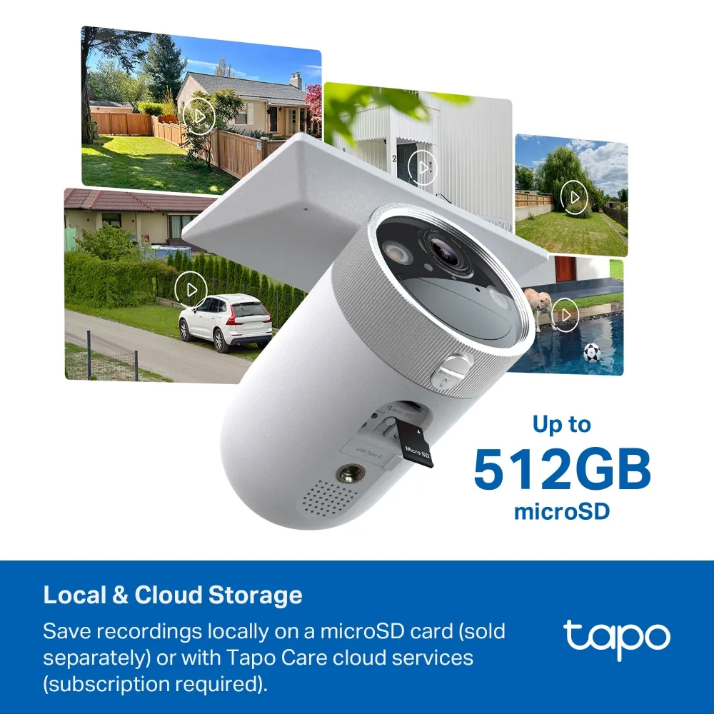TP-Link Tapo C465 Battery-Powered Security Camera with Built-In Solar Panel