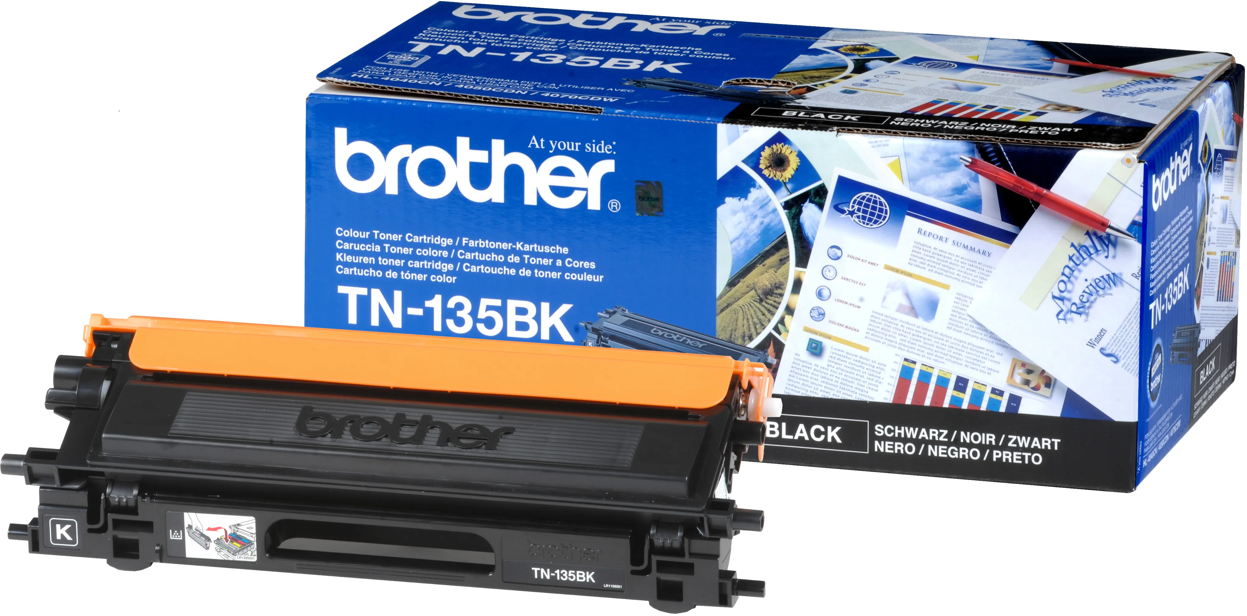 Brother TN135BK XL-laserv&auml;rikasetti, musta