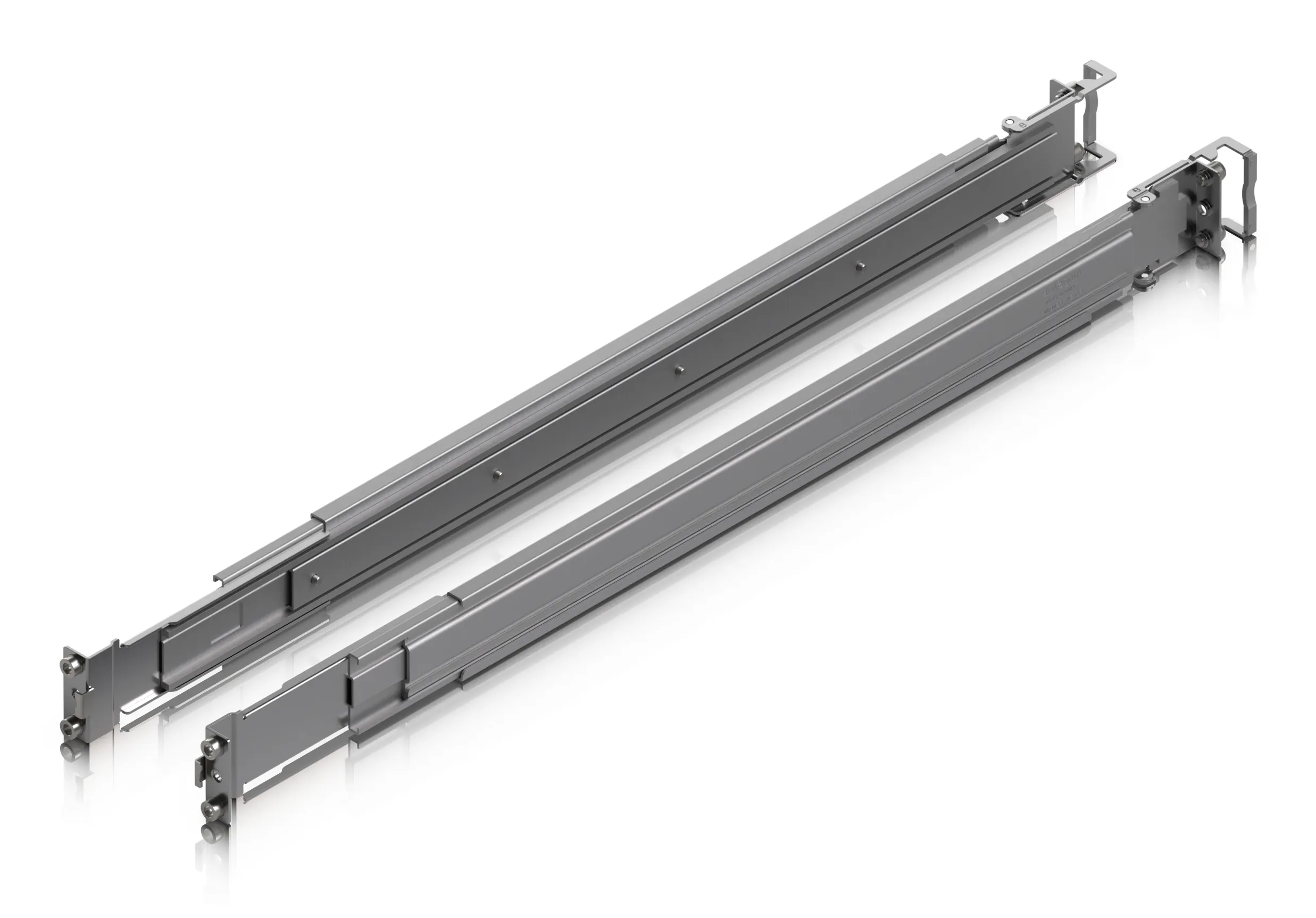 Adjustable sliding rails for UniFi rack-mount gear,