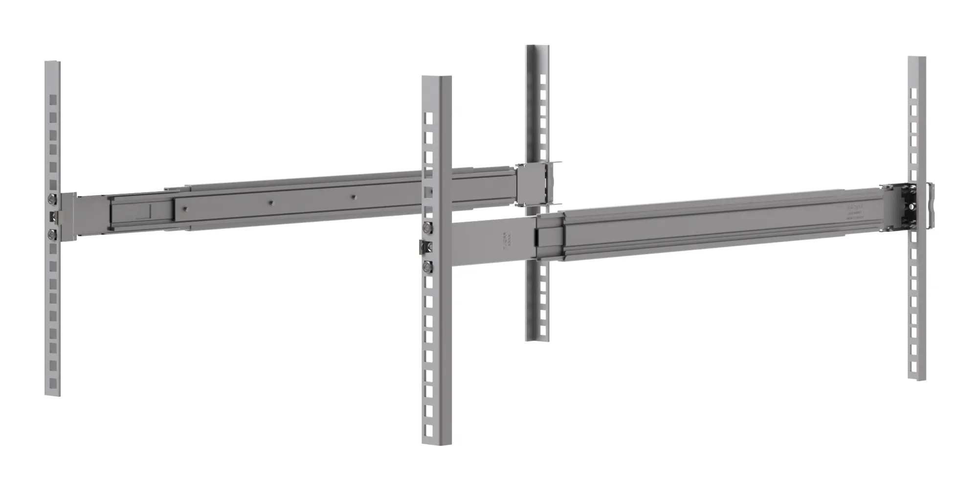Adjustable sliding rails for UniFi rack-mount gear,