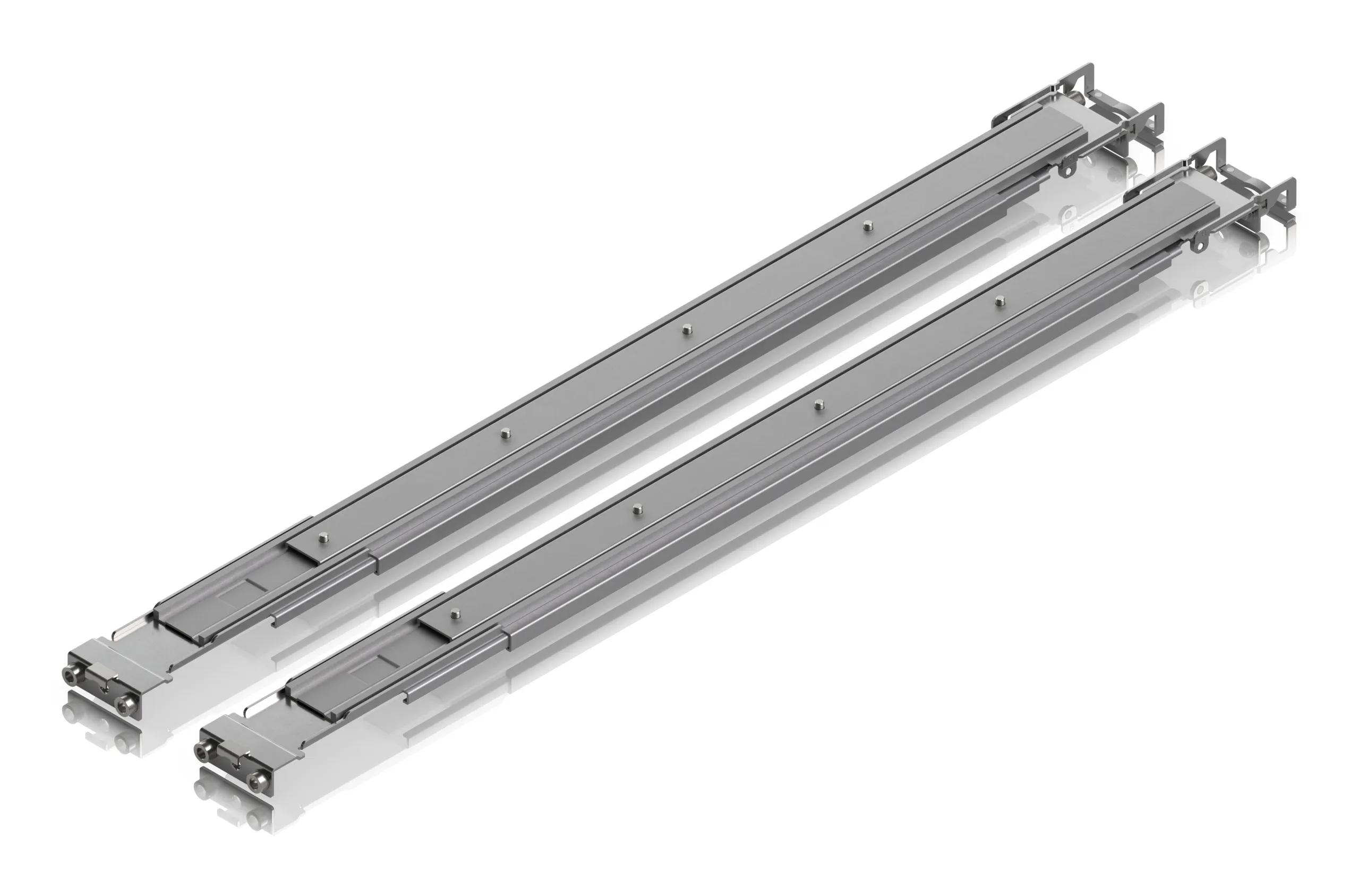 Adjustable sliding rails for UniFi rack-mount gear,