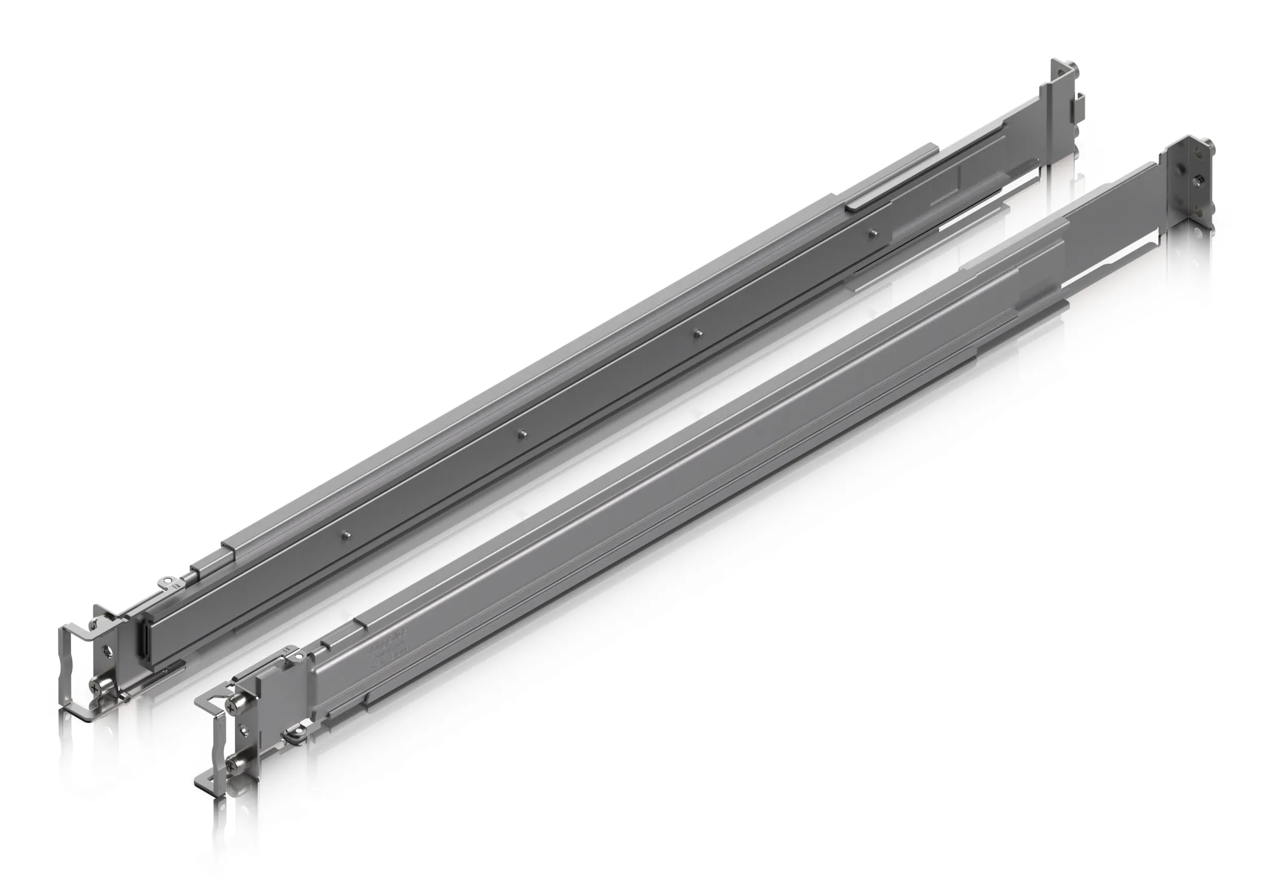 Adjustable sliding rails for UniFi rack-mount gear,