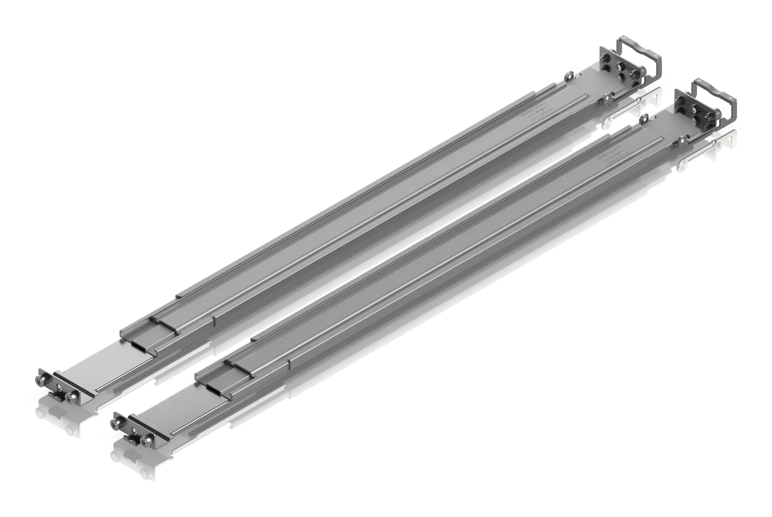 Adjustable sliding rails for UniFi rack-mount gear,