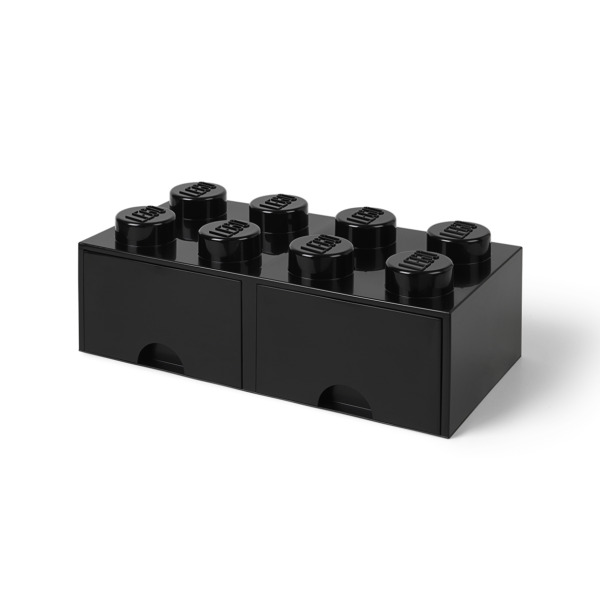 Room Copenhagen LEGO Brick Drawer 8 black - RC40061733