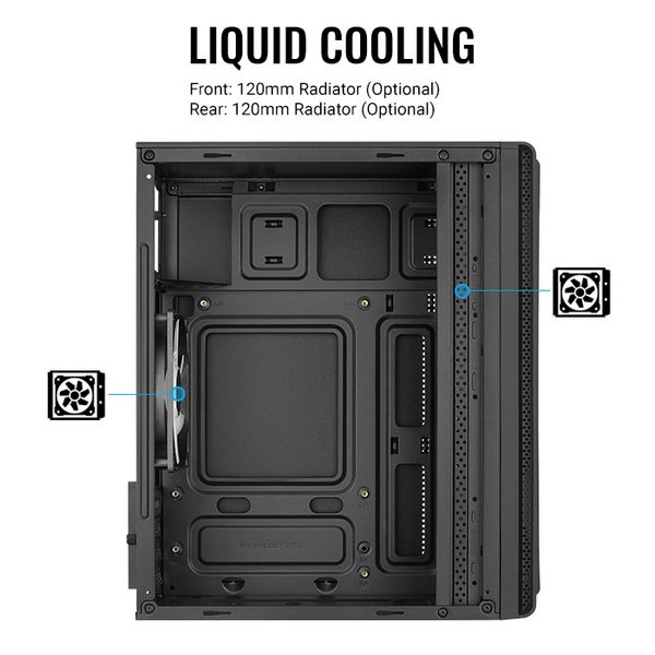 Aerocool PGS Evo Mini Tornikotelo Musta