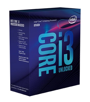 Intel Core i3-8100 3.60 GHz Coffee Lake, LGA 1151 - processor, boxed