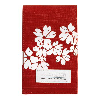 *Golla G1221 VISBY red. Golla Mobile wallet, puhelinkotelo, pystymalli, tarral&auml;p