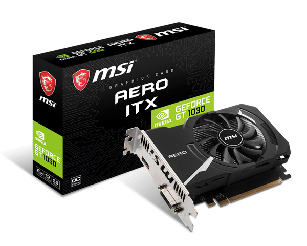 MSI GeForce GT 1030 AERO ITX OC 2GB - Graphics card