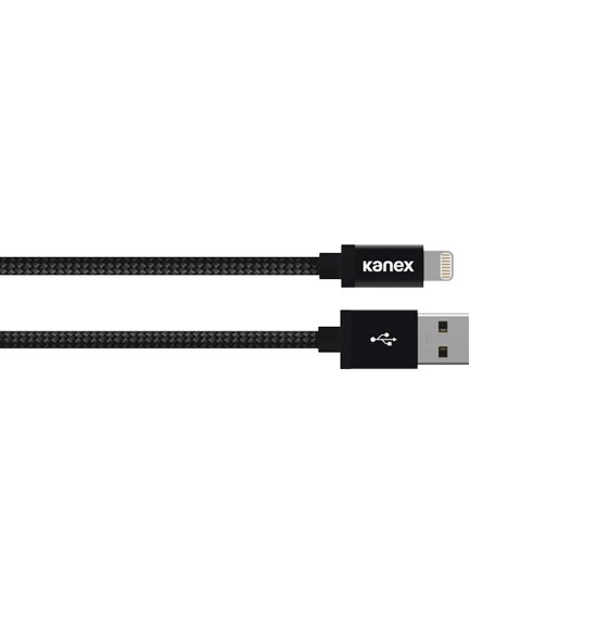 Kanex DuraBraid Lightning - USB cable, 3 m, Black