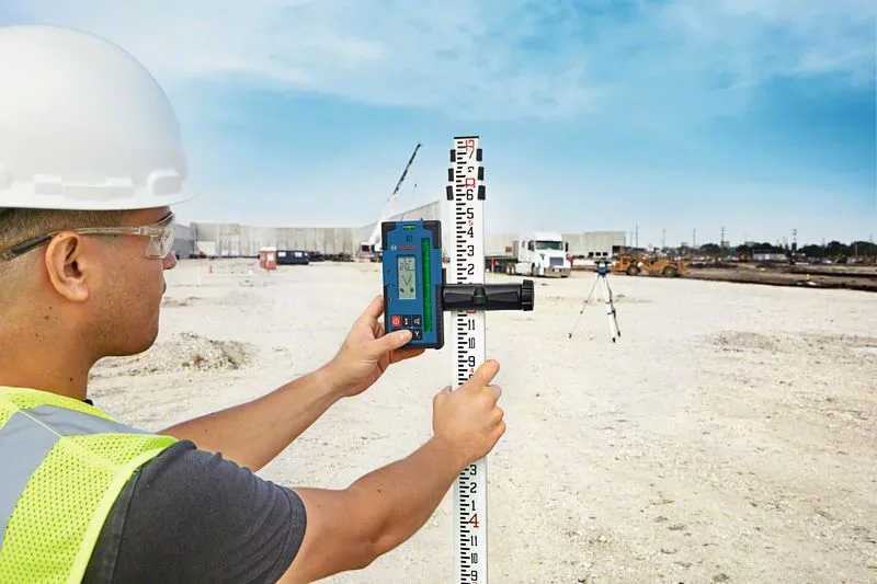 Bosch Laser receiver LR 65 G Professional, with holder (blue/black, for rotating laser GRL 650 CHVG)