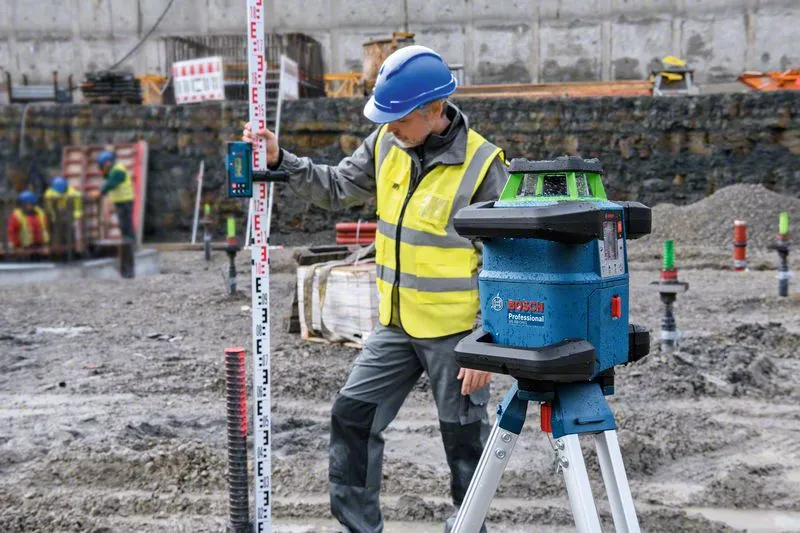 Bosch Laser receiver LR 65 G Professional, with holder (blue/black, for rotating laser GRL 650 CHVG)