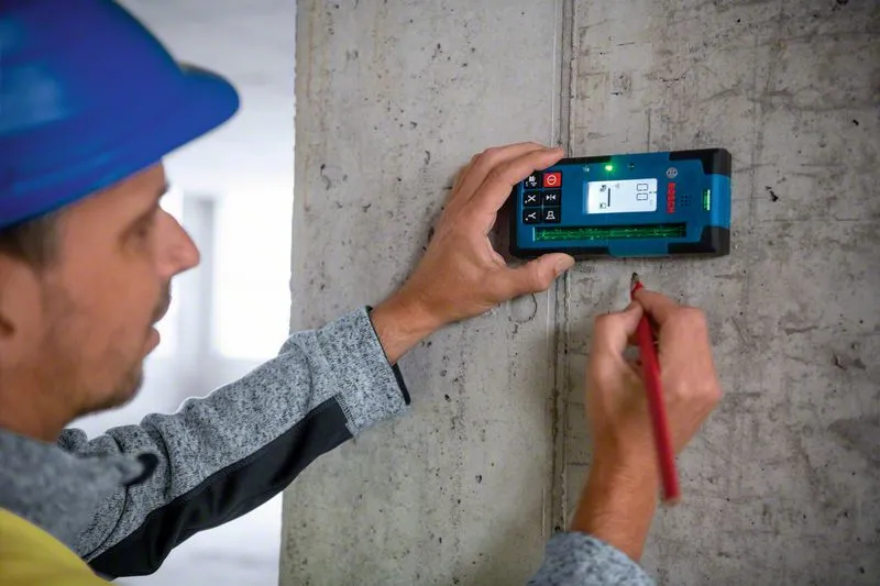 Bosch Laser receiver LR 65 G Professional, with holder (blue/black, for rotating laser GRL 650 CHVG)