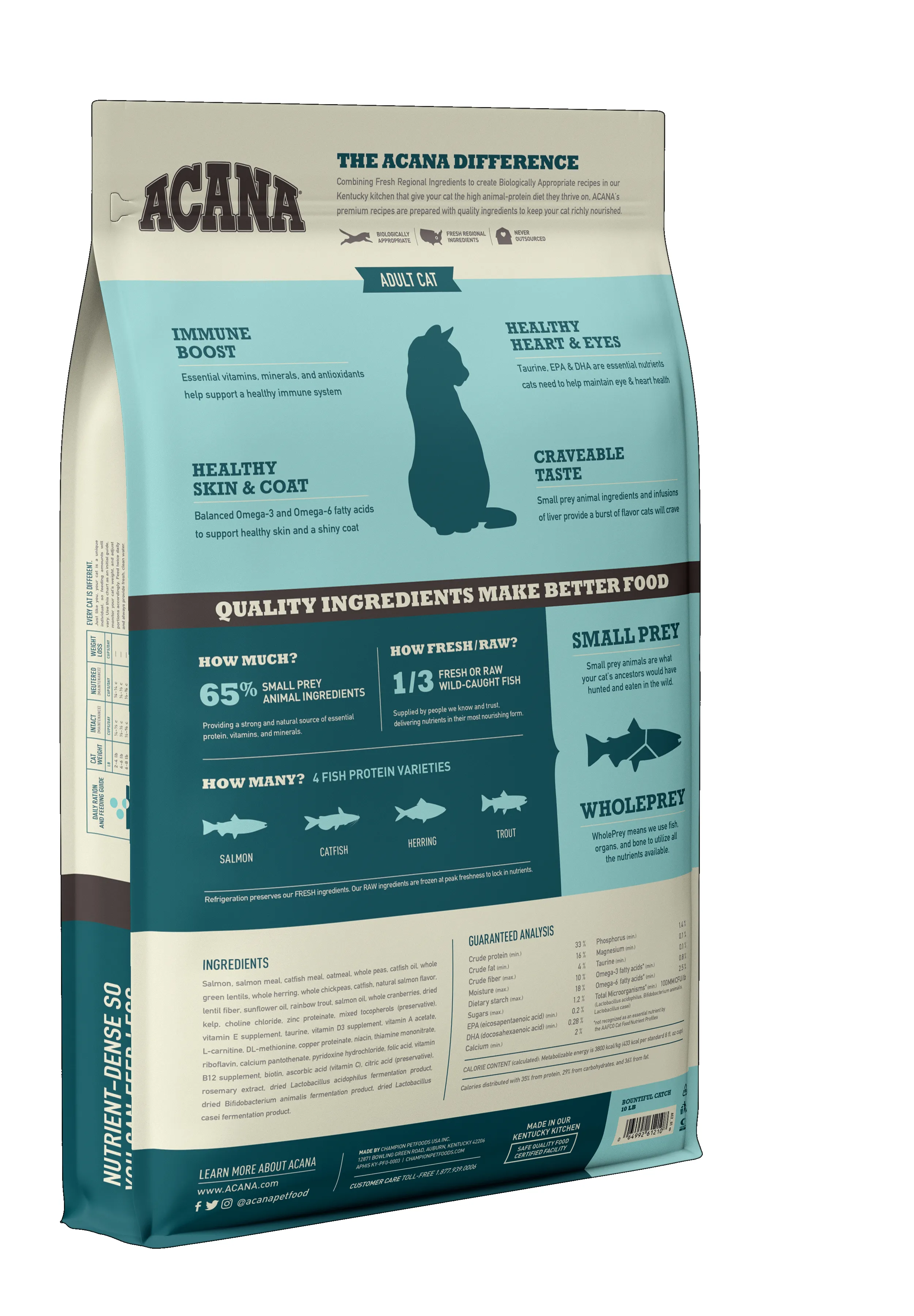 Acana Bountiful Catch, Dry food for cats, Adult, 1.8kg