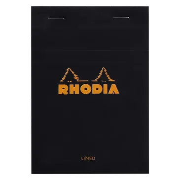 Rhodia head stapled pad black N°13 ruled